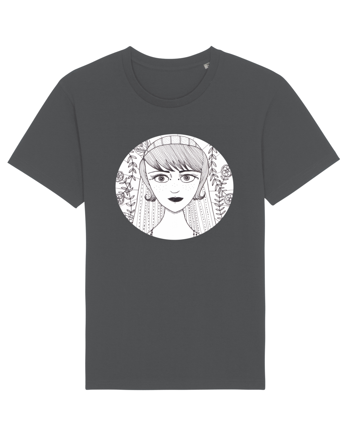 Tricou mânecă scurtă Unisex Rocker Anthracite