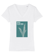 2020 Plant Idea Tricou mânecă scurtă guler V Damă Evoker