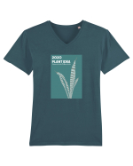 2020 Plant Idea Tricou mânecă scurtă guler V Bărbat Presenter