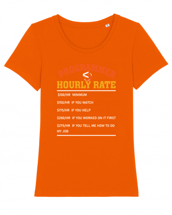 pentru programatori - Programmer hourly rate Bright Orange