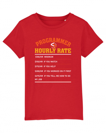 pentru programatori - Programmer hourly rate Red