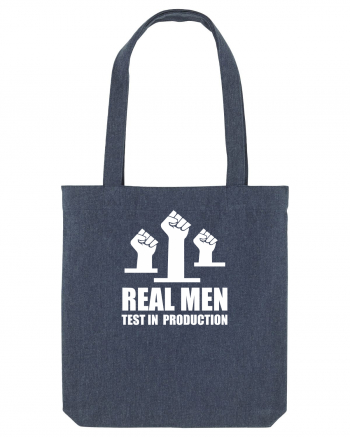 pentru programatori - Real men test in production Midnight Blue