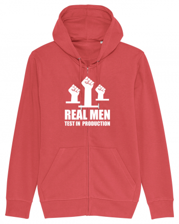 pentru programatori - Real men test in production Carmine Red