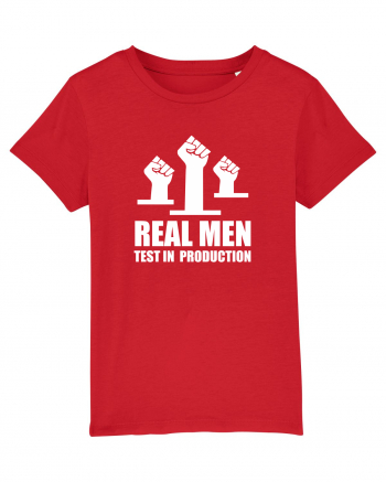 pentru programatori - Real men test in production Red