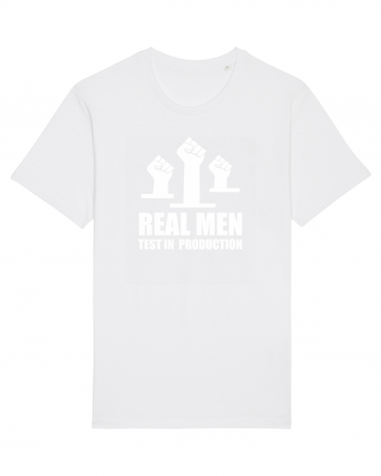 pentru programatori - Real men test in production White