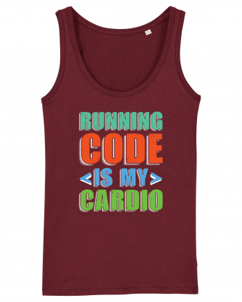 pentru programatori - Running code is my cardio Burgundy