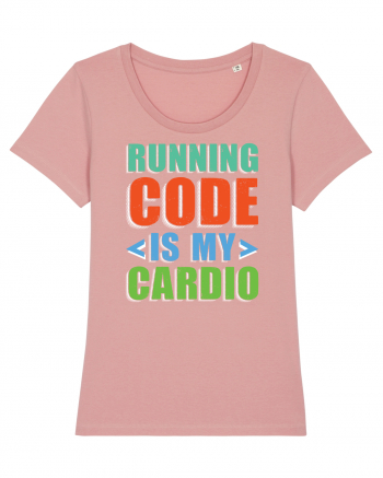 pentru programatori - Running code is my cardio Canyon Pink