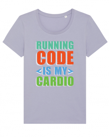 pentru programatori - Running code is my cardio Lavender