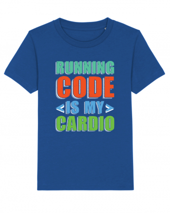 pentru programatori - Running code is my cardio Majorelle Blue