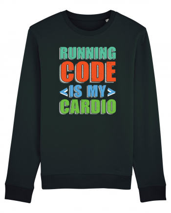 pentru programatori - Running code is my cardio Black