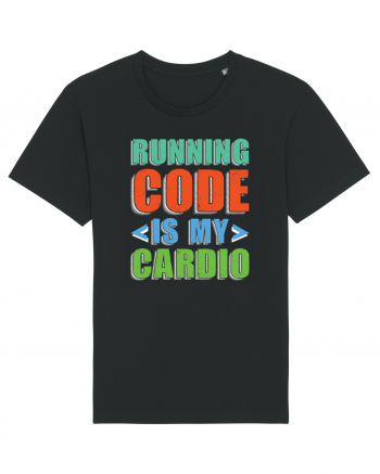 pentru programatori - Running code is my cardio Black