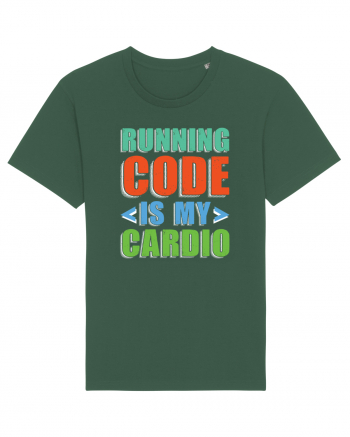 pentru programatori - Running code is my cardio Bottle Green