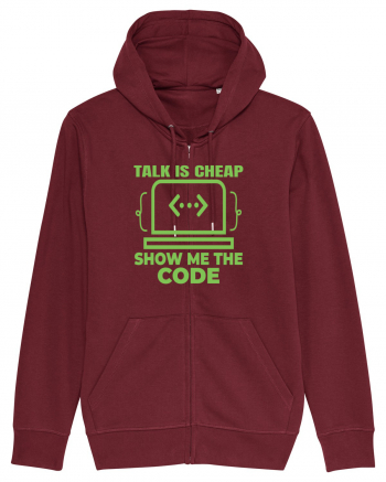 pentru programatori - talk is cheap show me the code Burgundy