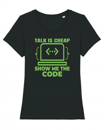 pentru programatori - talk is cheap show me the code Black