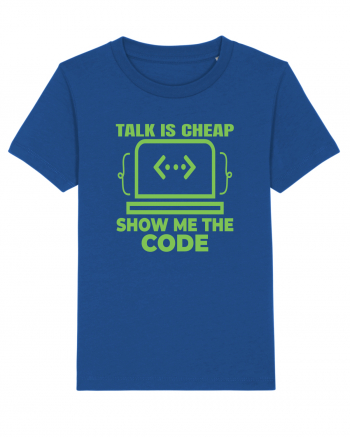 pentru programatori - talk is cheap show me the code Majorelle Blue