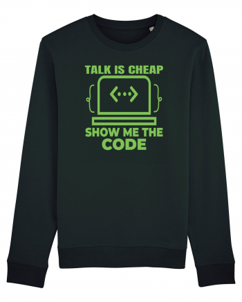 pentru programatori - talk is cheap show me the code Black