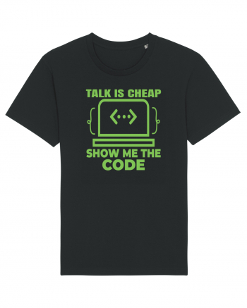 pentru programatori - talk is cheap show me the code Black