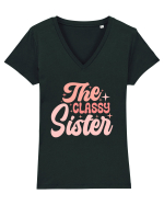 The Classy Sister Tricou mânecă scurtă guler V Damă Evoker