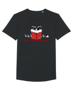 DON`T DRINK AND DRIVE - NU BEA SI CONDUCE - MOS CRACIUN Tricou mânecă scurtă guler larg Bărbat Skater