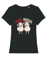FLEECE NAVIDAD - FELIZ NAVIDAD - CRACUN FERICIT! :P Tricou mânecă scurtă guler larg fitted Damă Expresser
