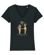 IT`S CHRISTMAS, EVE!  Tricou mânecă scurtă guler V Damă Evoker