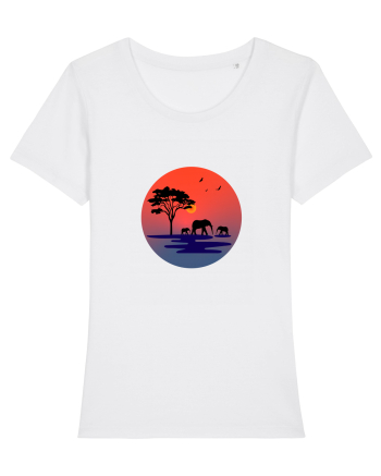 Elephants White