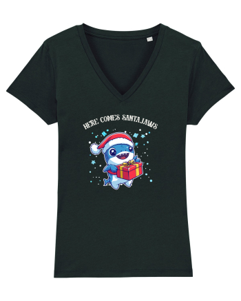 HERE COMES SANTA JAWS! Black