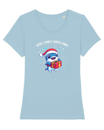 HERE COMES SANTA JAWS! Sky Blue