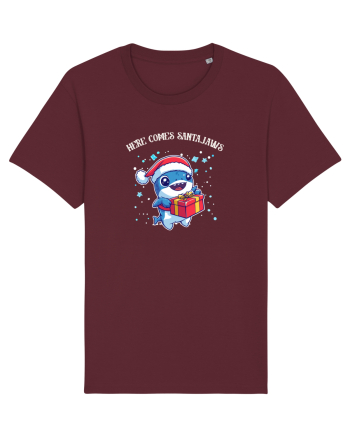 HERE COMES SANTA JAWS! Burgundy