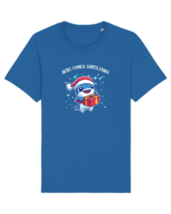 HERE COMES SANTA JAWS! Royal Blue
