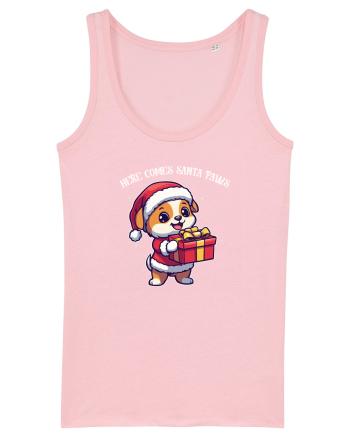 HERE COMES SANTA PAWS! ok Cotton Pink