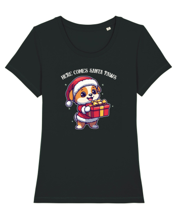 HERE COMES SANTA PAWS! ok Black