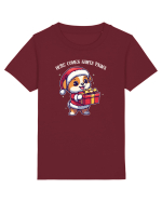 HERE COMES SANTA PAWS! ok Tricou mânecă scurtă  Copii Mini Creator