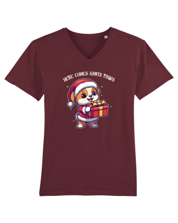 HERE COMES SANTA PAWS! ok Burgundy