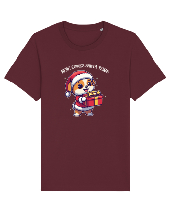 HERE COMES SANTA PAWS! ok Burgundy