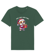 HERE COMES SANTA PAWS! ok Tricou mânecă scurtă Unisex Rocker