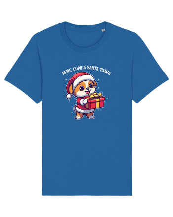 HERE COMES SANTA PAWS! ok Royal Blue