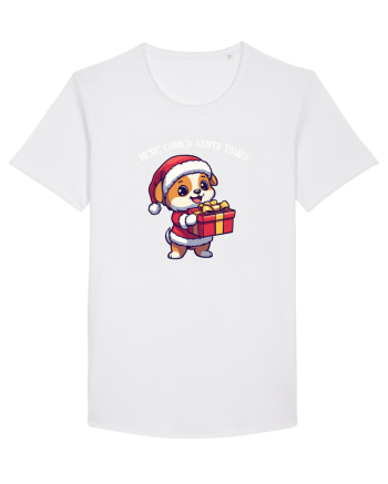 HERE COMES SANTA PAWS! ok White