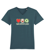 RETETA CRACIUNULUI PERFECT - IUBIRE< BUCURIE & MANCARE! :)) Tricou mânecă scurtă guler V Bărbat Presenter