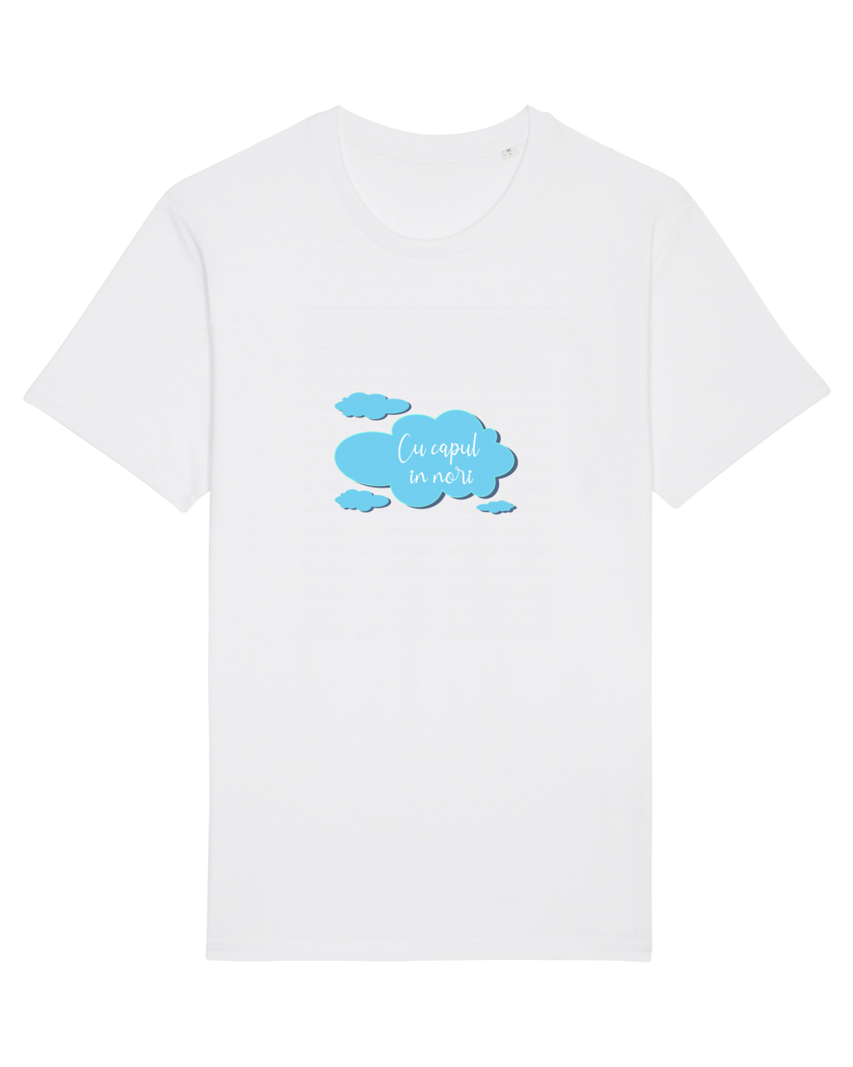 Tricou mânecă scurtă Unisex Rocker White