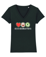 RETETA CRACIUNULUI PERFECT ok- IUBIRE< BUCURIE & MANCARE! :)) Tricou mânecă scurtă guler V Damă Evoker