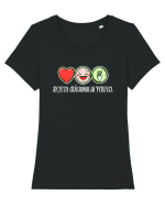 RETETA CRACIUNULUI PERFECT ok- IUBIRE< BUCURIE & MANCARE! :)) Tricou mânecă scurtă guler larg fitted Damă Expresser