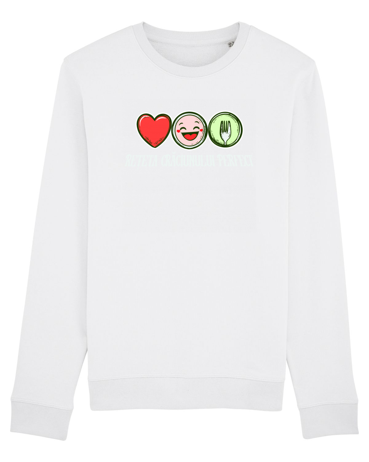 Bluză mânecă lungă Unisex Rise White