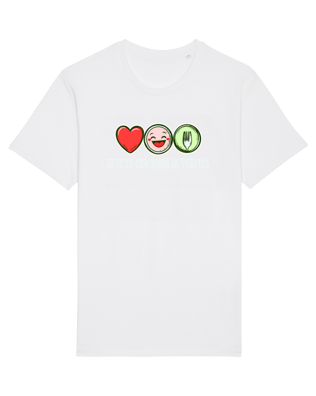 Tricou mânecă scurtă Unisex Rocker White