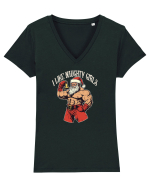 I LIKE NAUGHTY GIRLS Tricou mânecă scurtă guler V Damă Evoker