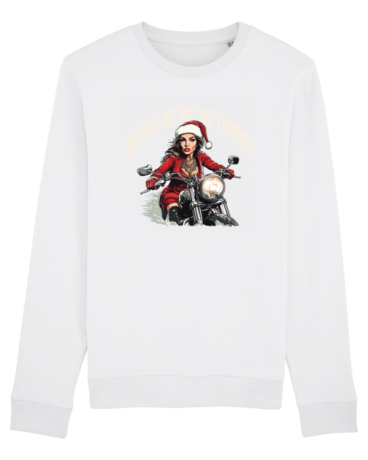 Bluză mânecă lungă Unisex Rise White