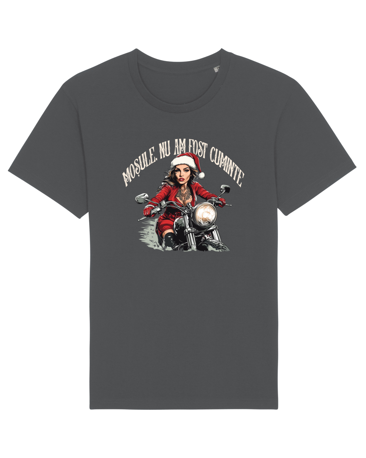 Tricou mânecă scurtă Unisex Rocker Anthracite