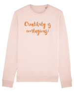 Creativity is Contagious! Bluză mânecă lungă Unisex Rise