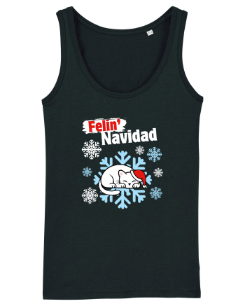 Funny Christmas Cat Black