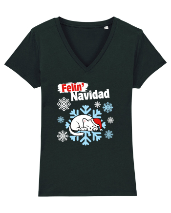 Funny Christmas Cat Black
